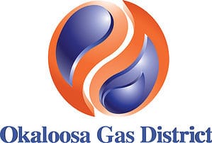 Okaloosa Gas logo supporting One Hopeful Place.
